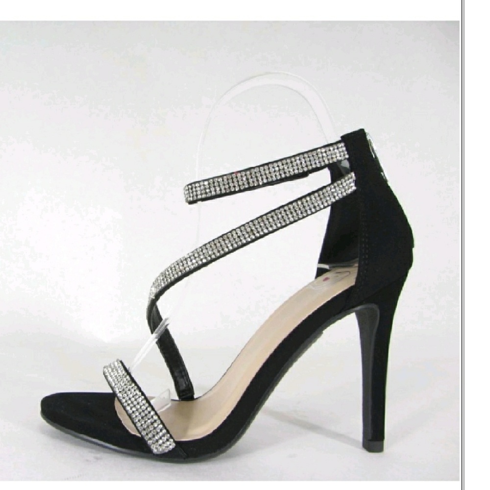 Dressy Rhinestones Strap Heel